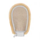 Grooming Mitt, lambksin/cactus