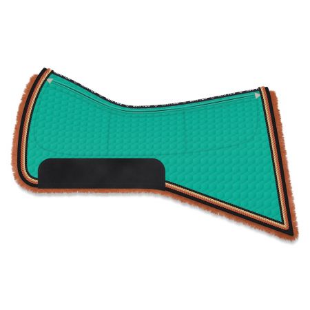 California Westernpad Gr. M smaragd/cognac (Einzelstück)